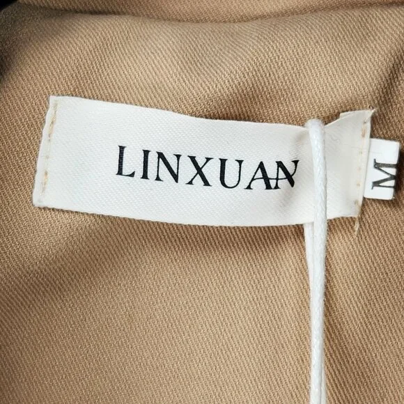 LINXUAN (Amazon Brand) Long Line Trench Coat Jacket - M - Picture 5 of 14